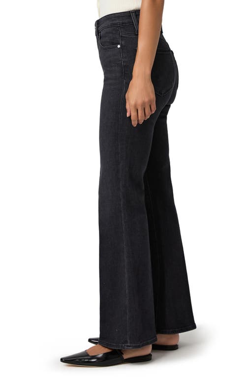 Paige Marlow High Waist Skimmer Flare Jeans In Black