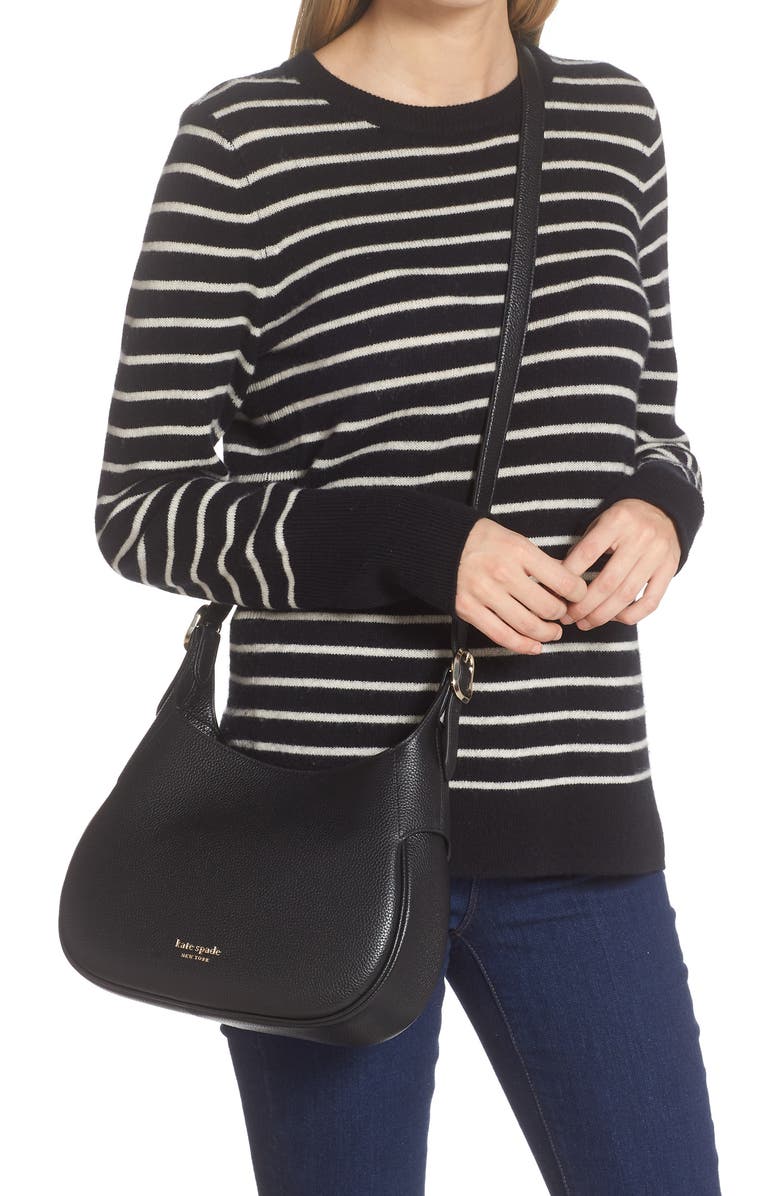 Kate Spade New York penny pebbled leather shoulder bag, Alternate, color,