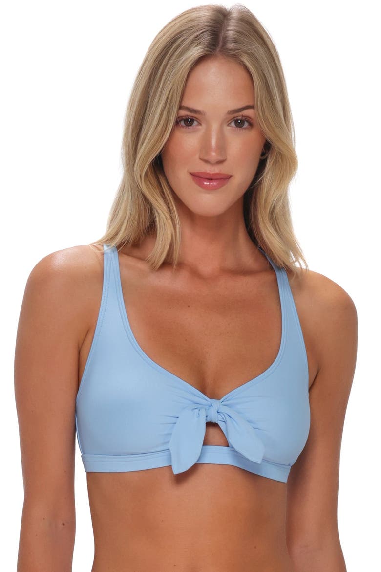 Brandi Bralette Bikini Swimsuit Top, Alternate, color, Blue Whisper