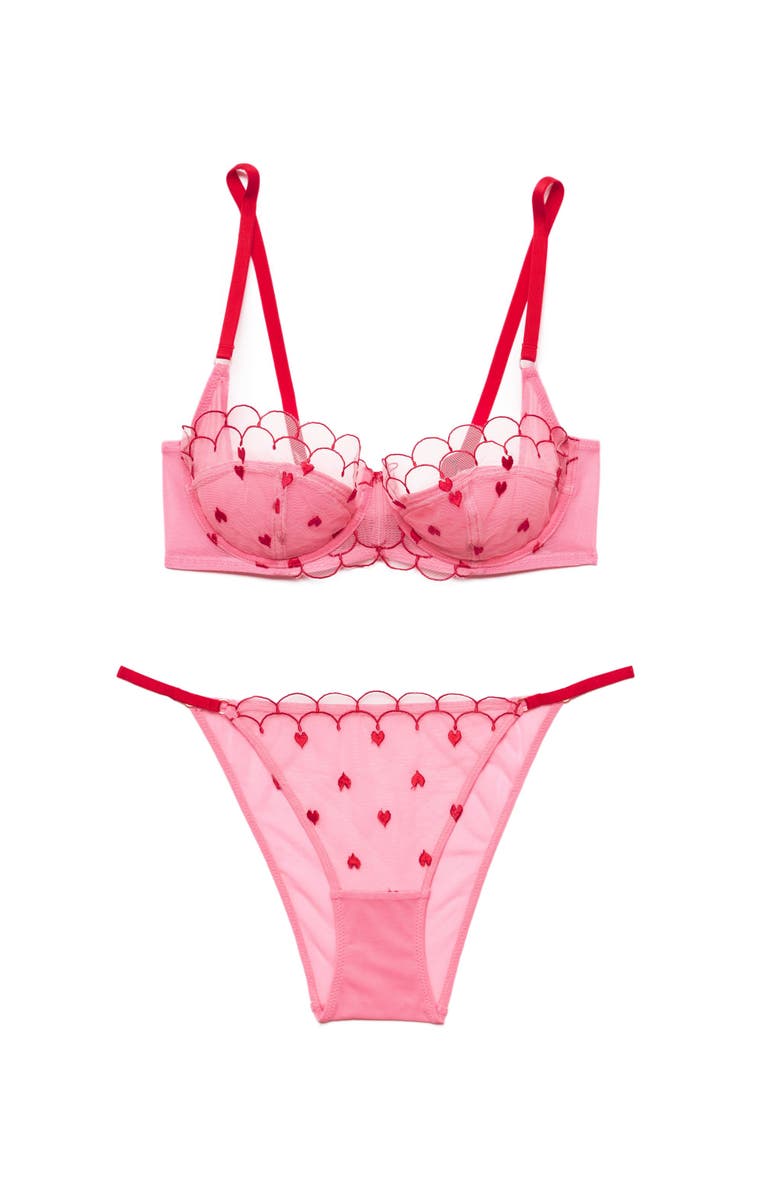 Adore Me Bettie Contour Balconette Bra, Alternate, color, Medium Pink