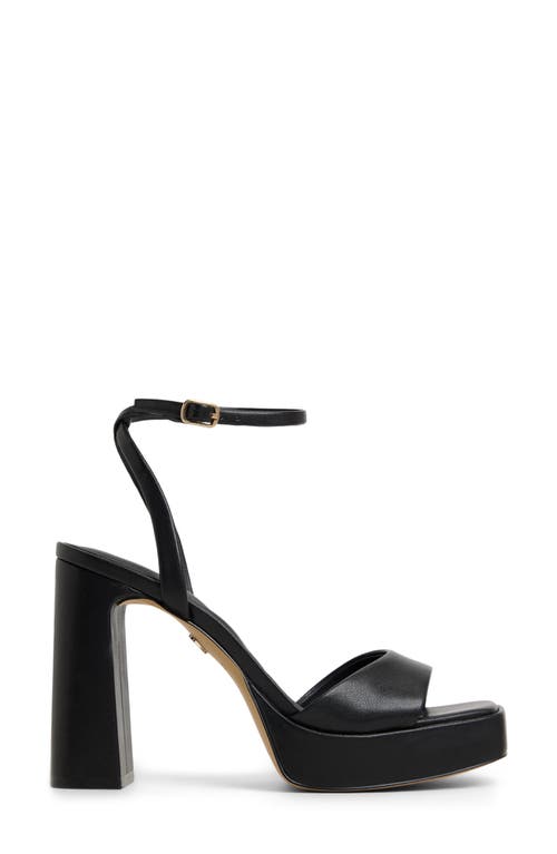 Aldo Lothon Ankle Strap Platform Sandal In Black