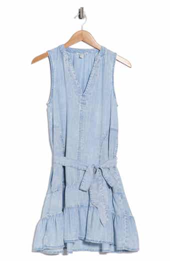 Splendid Hudson Sleeveless Flounce Hem Dress