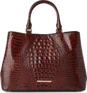 Brahmin Denise Croc Embossed Leather Tote