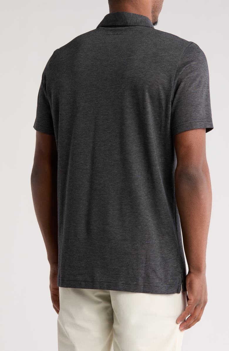 TravisMathew TRAVIS MATHEW The Zinna Polo Shirt, Alternate, color, Heather Black