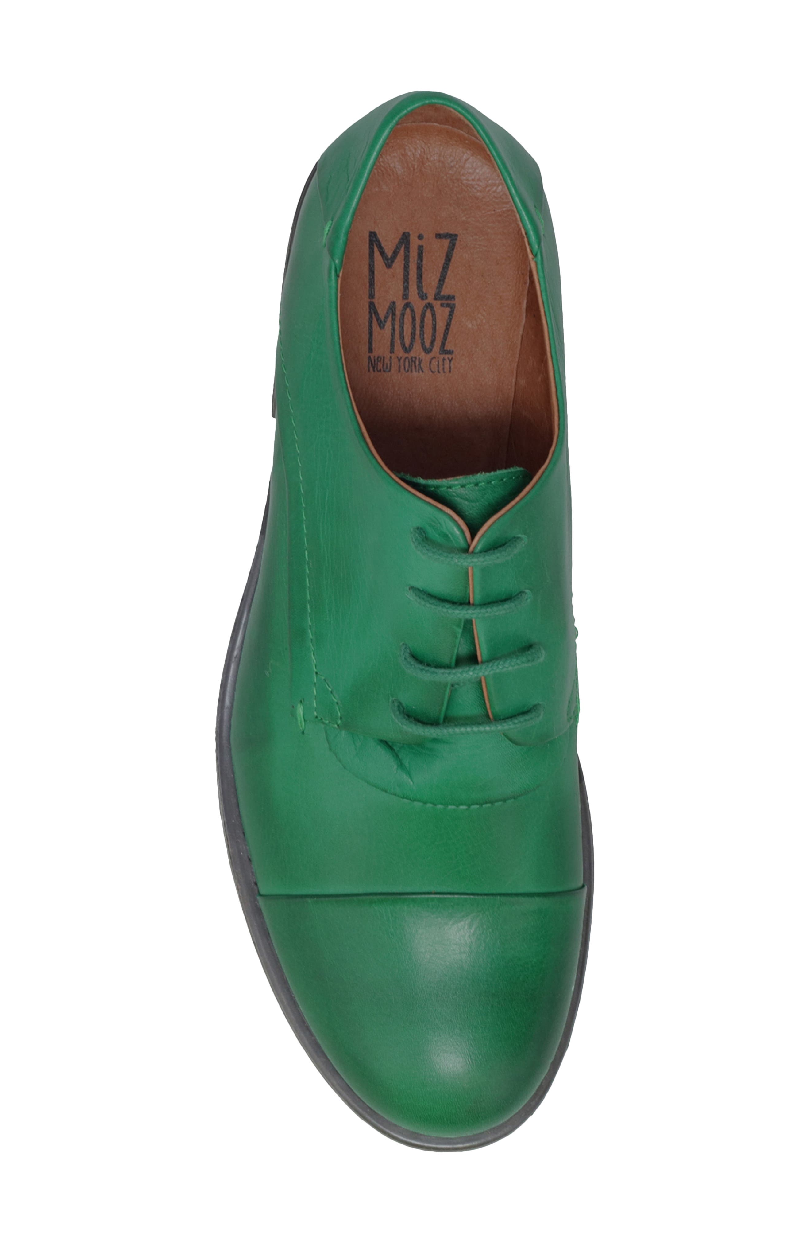 Letty Oxford Flat, Alternate, color, EMERALD