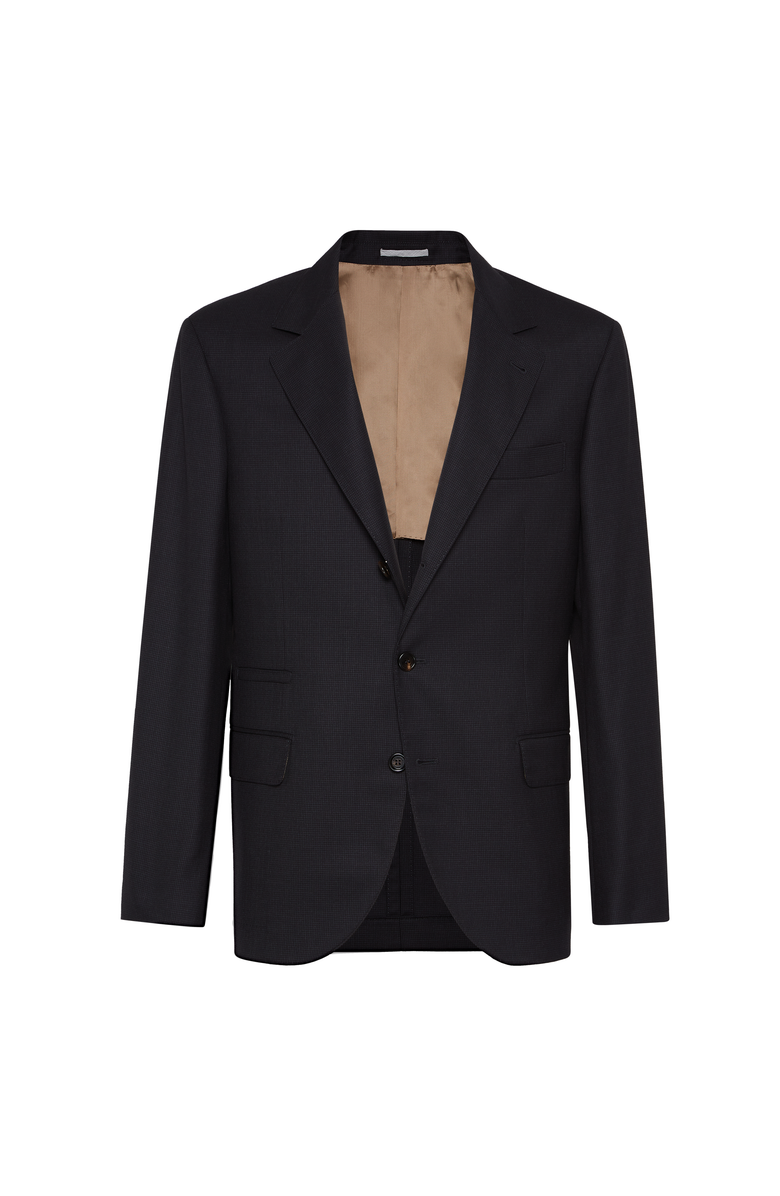 Brunello Cucinelli Houndstooth blazer, Main, color, Anthracite