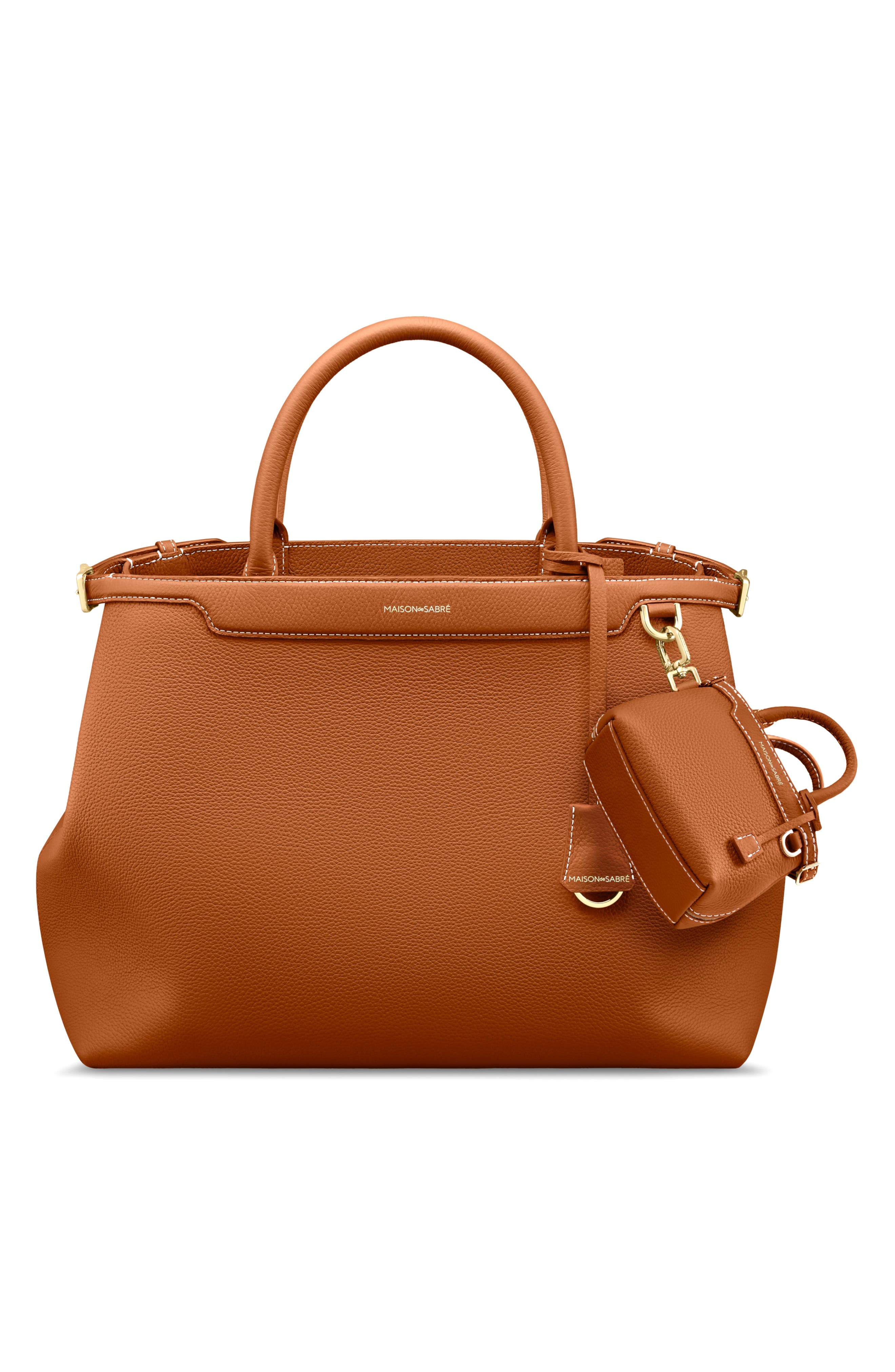 MAISON de SABRÉ The SABRÉMOJI Petite Palais Charm, Alternate, color, Pecan Brown