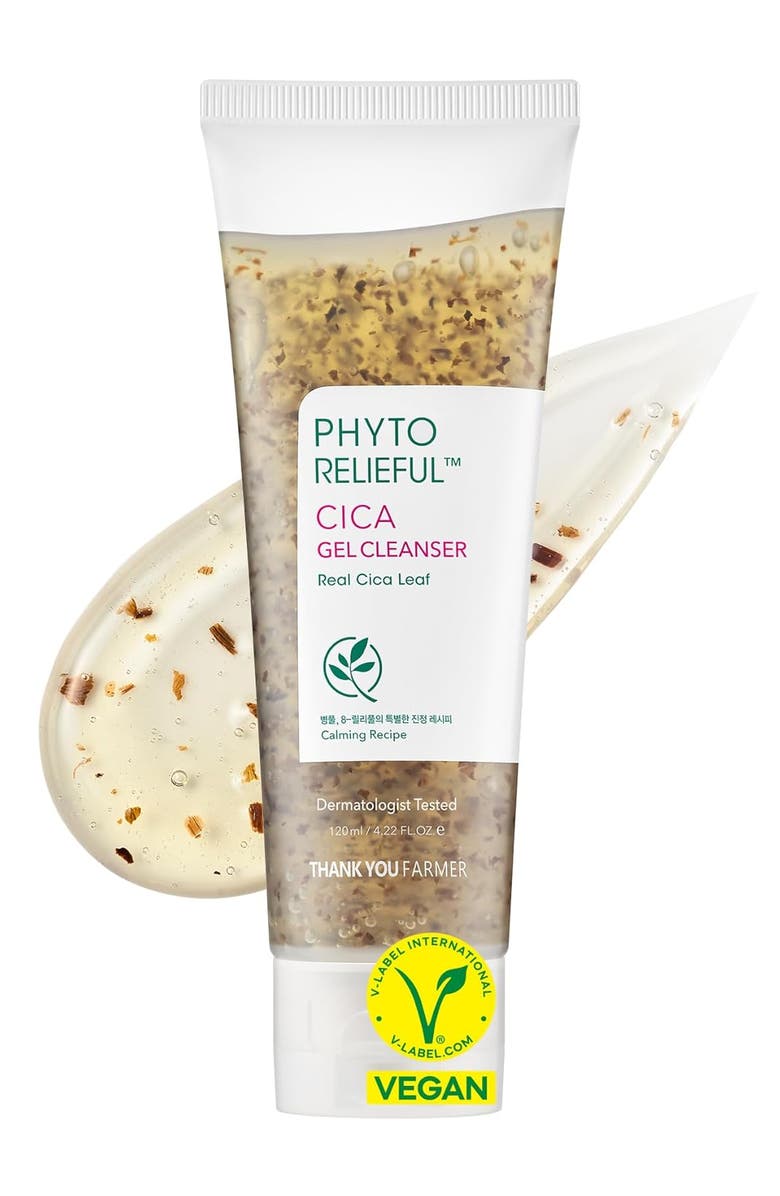 THANK YOU FARMER Phyto Relieful Cica Gel Cleanser, Alternate, color, White
