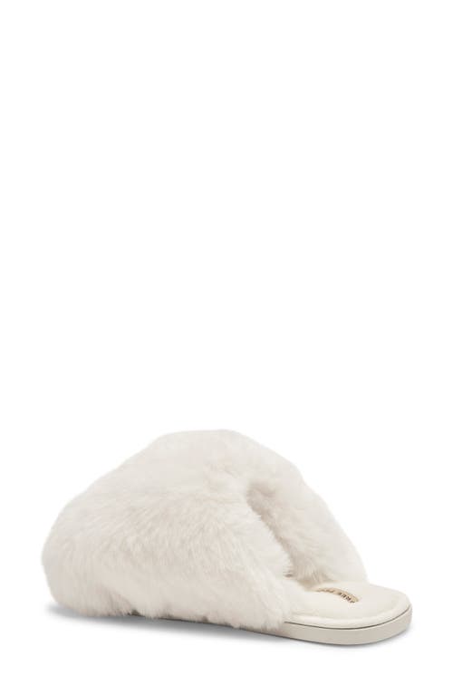 Free People Snowball Faux Fur Slipper In White