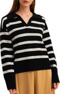 Lilysilk The Gilly Stripe Sweater