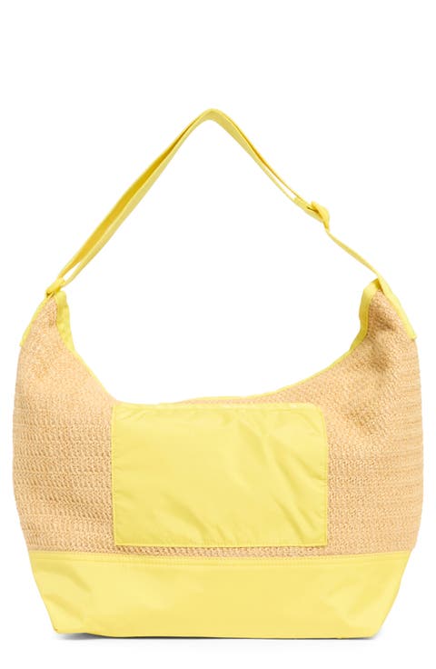 Raffia Large Shoulder Bag
