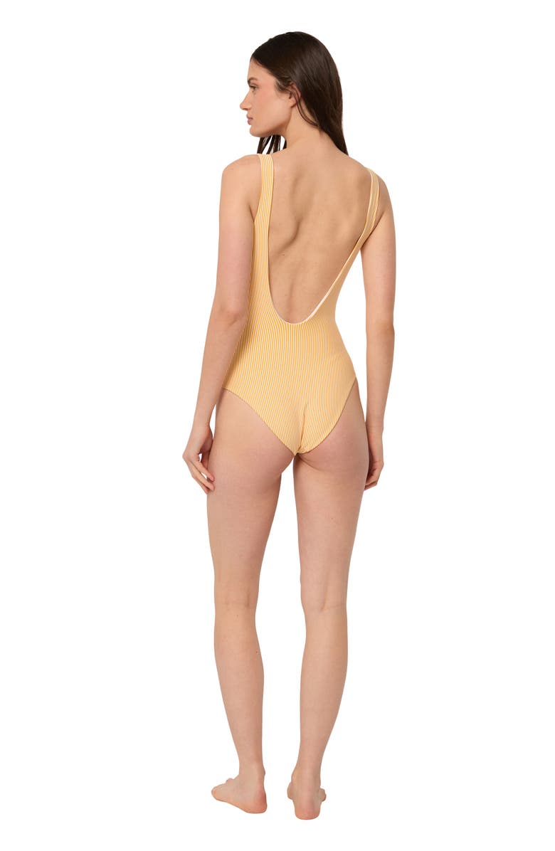 Onia Rachel Stripe One-Piece Swimsuit, Alternate, color,