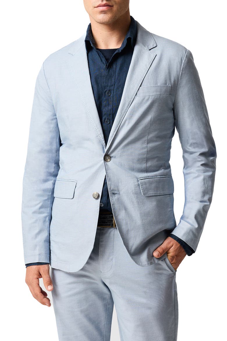 Gunn Stretch Cotton Suit Jacket, Main, color, DUSK