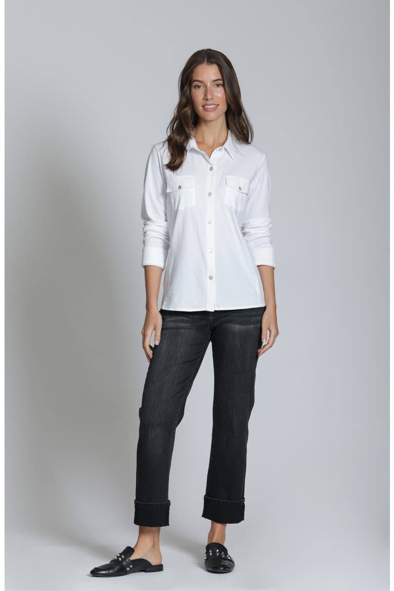 Western Button-Up Shirt, Alternate, color, WHITE