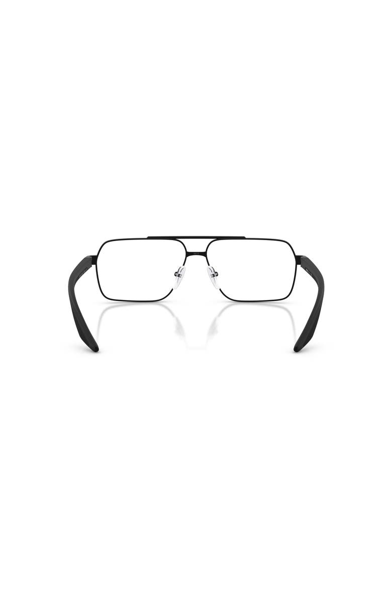 57mm Rectangle optical glasses, Alternate, color, Black