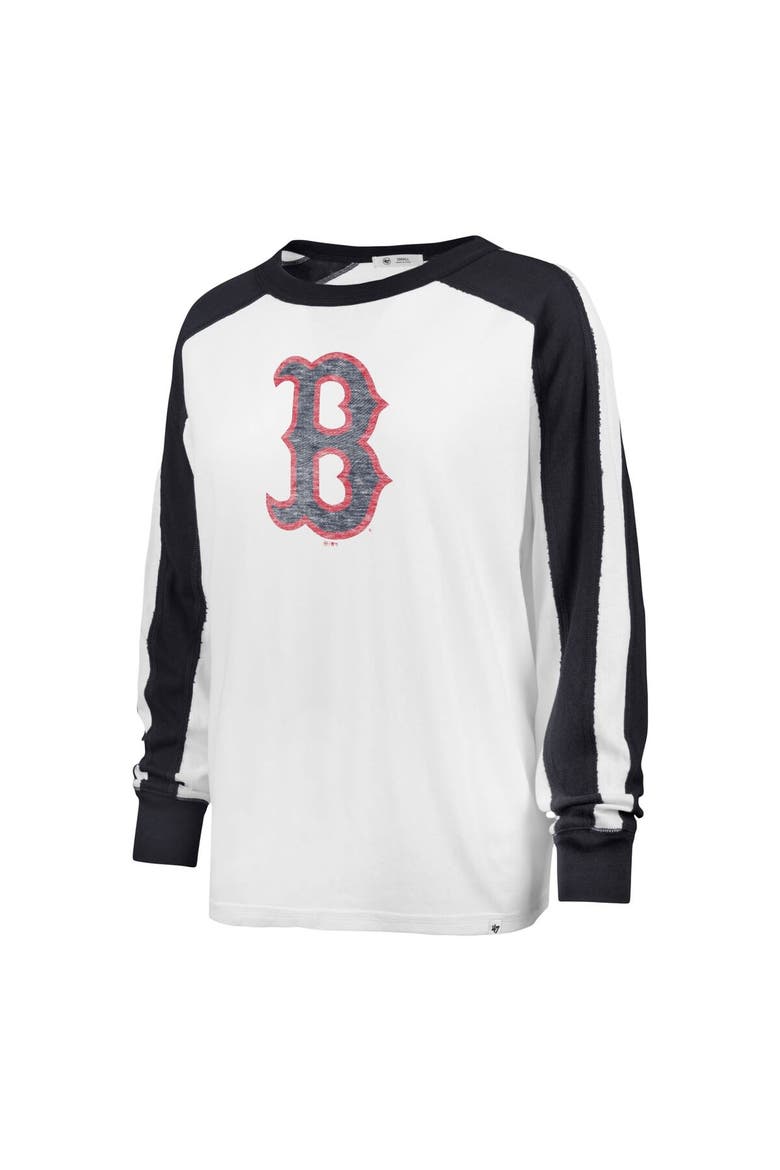 Women's '47 White Boston Red Sox Premier Caribou Long Sleeve T-Shirt, Alternate, color, White
