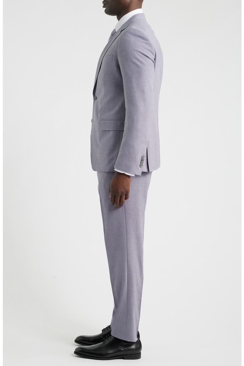 Huge Medium Purple Mélange Wool Suit, Alternate, color, MEDIUM PURPLE