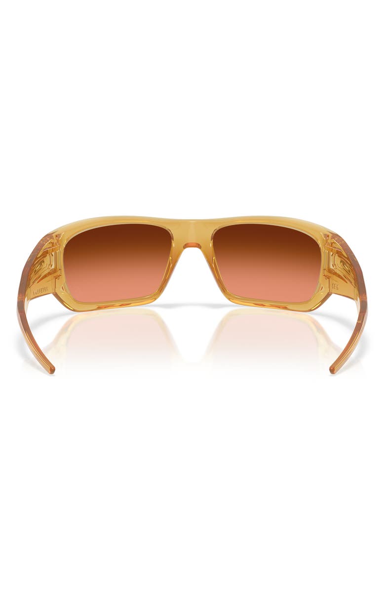 Oakley 60mm Prizm<sup>™</sup> Rectangular Sunglasses, Alternate, color, Light Curry / Brown