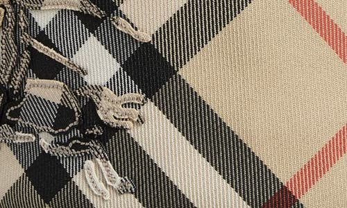 Burberry Ekd Check Twill Bucket Hat In Sand