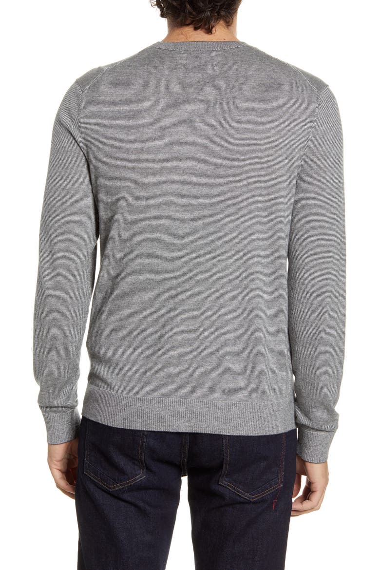 Lightweight Stripe Sweater, Alternate, color, GREY FEEDER STRIPE