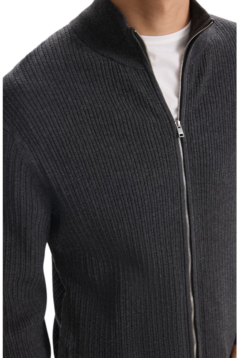 Riland Cable Zip Cardigan, Alternate, color, PSTL MELNG