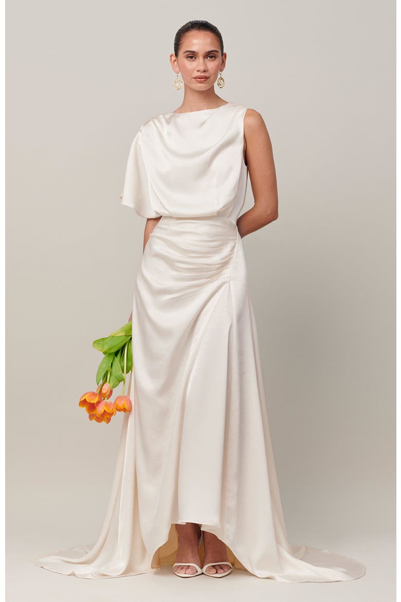 Harmony Gown, Alternate, color, Off White