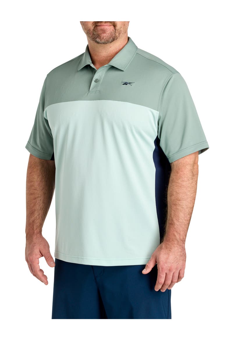Big & Tall Colorblocked Polo Shirt V2, Main, color, TRANQUIL TEAL