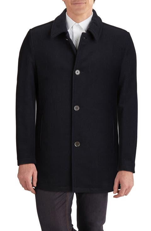 Wool Blend Plush Car Coat