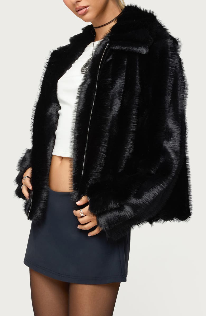 EDIKTED Tedi Faux Fur Jacket, Alternate, color,