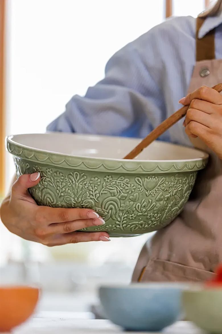Home to Roost Size 12 Mixing Bowl, 4.25 Quart, Alternate, color, Green