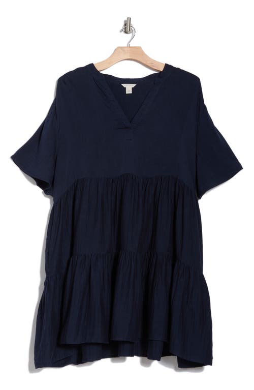 CASLON CASLON® SHORT SLEEVE TIERED BABYDOLL DRESS