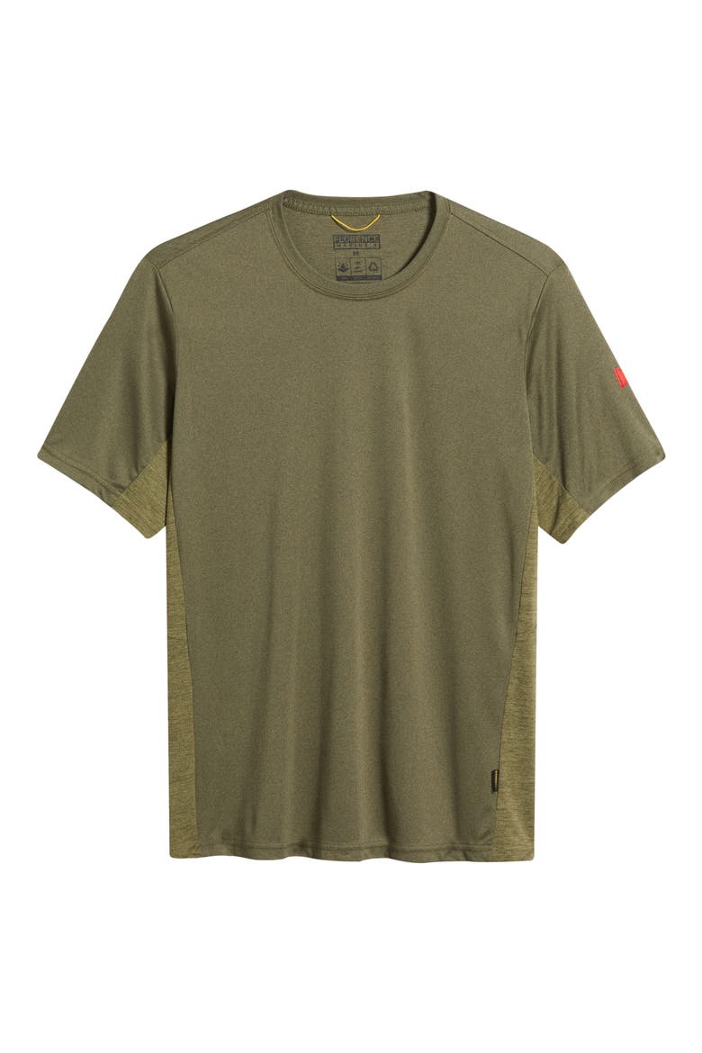 Sun Pro UPF Performance T-Shirt, Alternate, color, HEATHER BURNT OLIVE