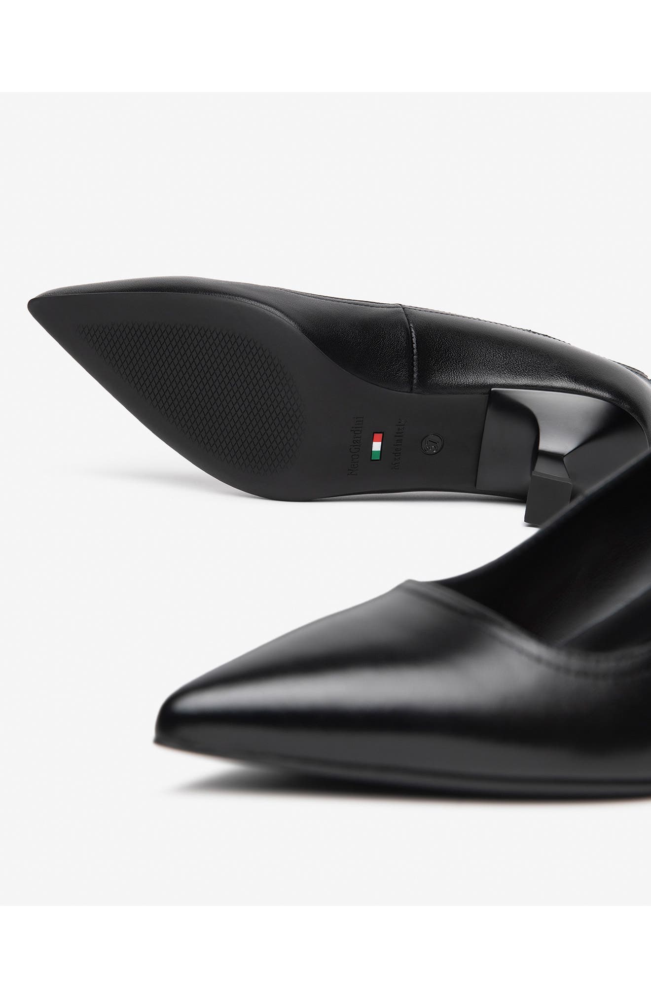 Pointed Toe Pump, Alternate, color, BLACK