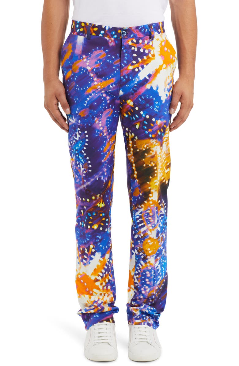 Dolce&Gabbana Luminarie Stretch Cotton Pants, Main, color, 