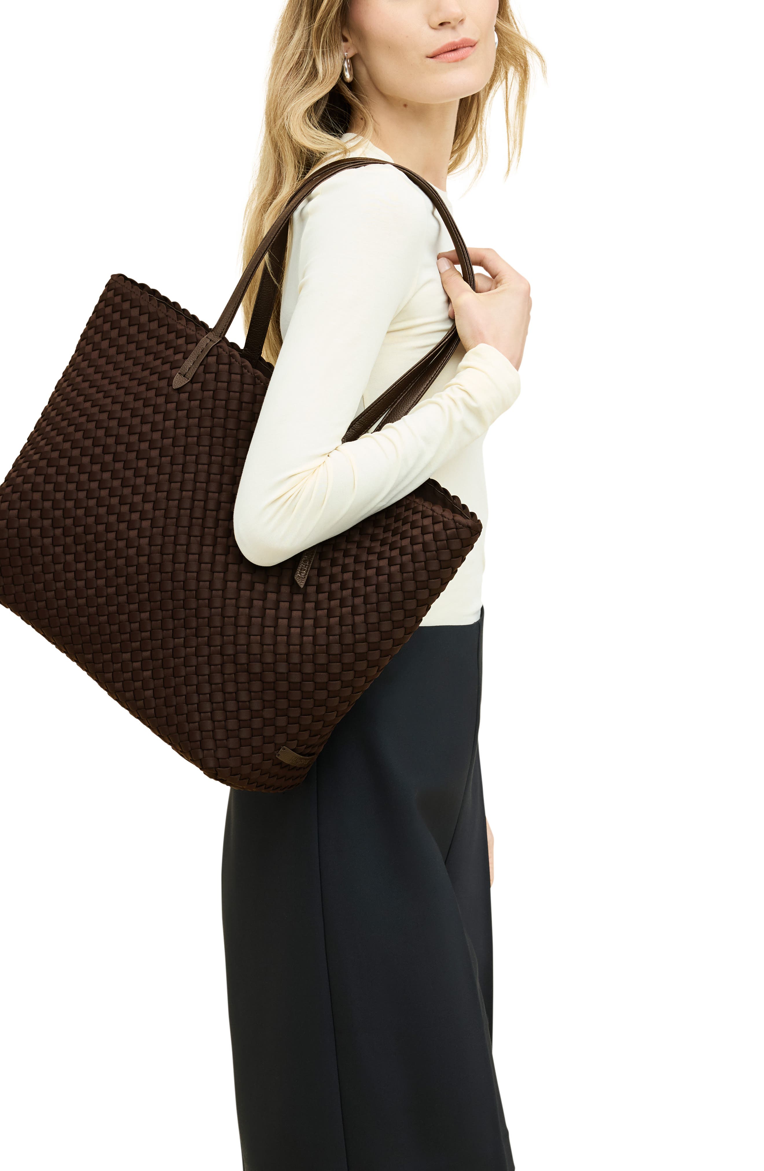 Jetsetter Small Tote, Alternate, color, CHOCOLATE