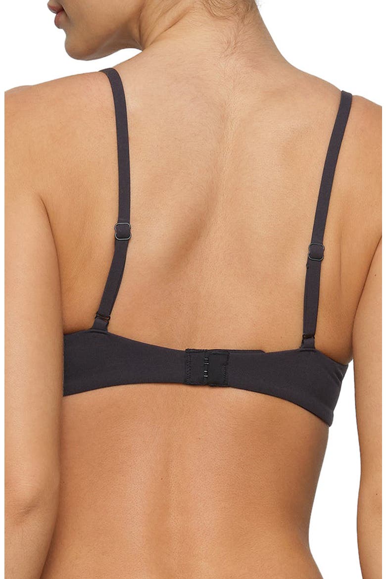 Unlined Scoop Bra, Alternate, color, ONYX