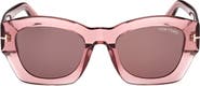 TOM FORD Guilliana 52mm Geometric Sunglasses