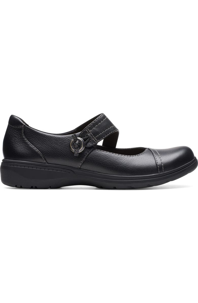 Clarks<sup>®</sup> Carleigh Jane Shoe, Alternate, color, Black Leather