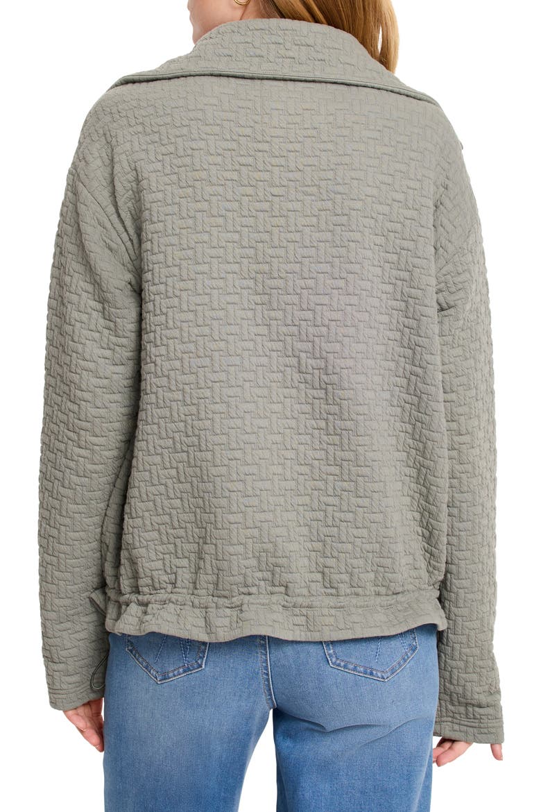 Throw On Quilted Knit Jacket, Alternate, color, DARK OLIVE