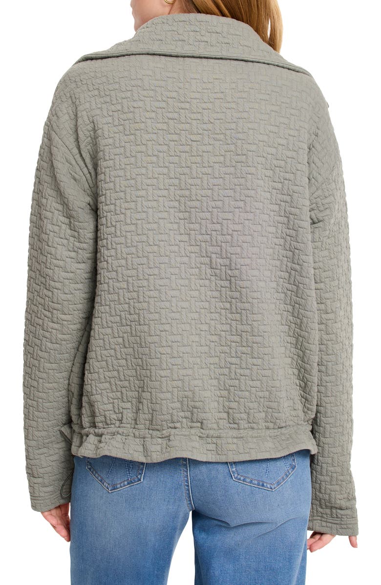 NZ ACTIVE by NIC+ZOE Throw On Quilted Knit Jacket, Alternate, color, Dark Olive