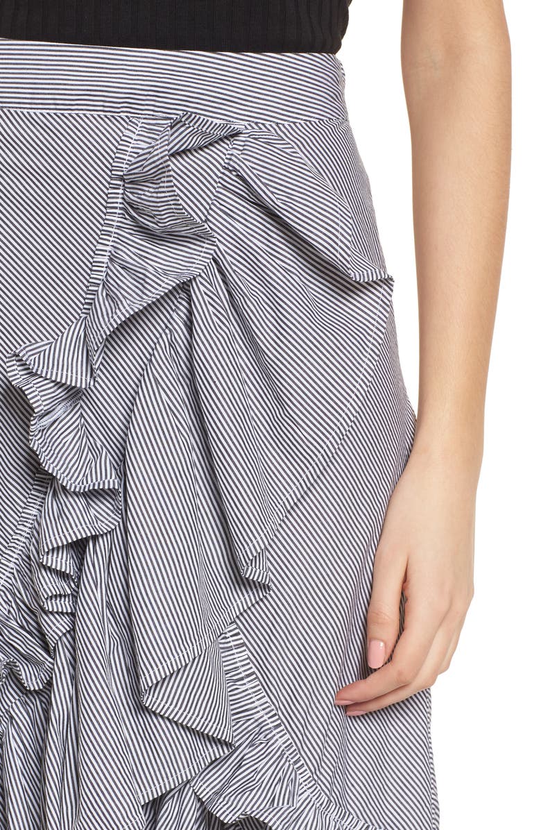 BP. Flounce Ruffle Trim Skirt, Alternate, color,