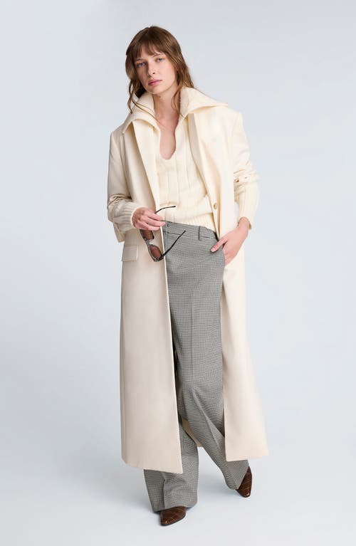 Kenneth Cole Tailored Long Coat In White