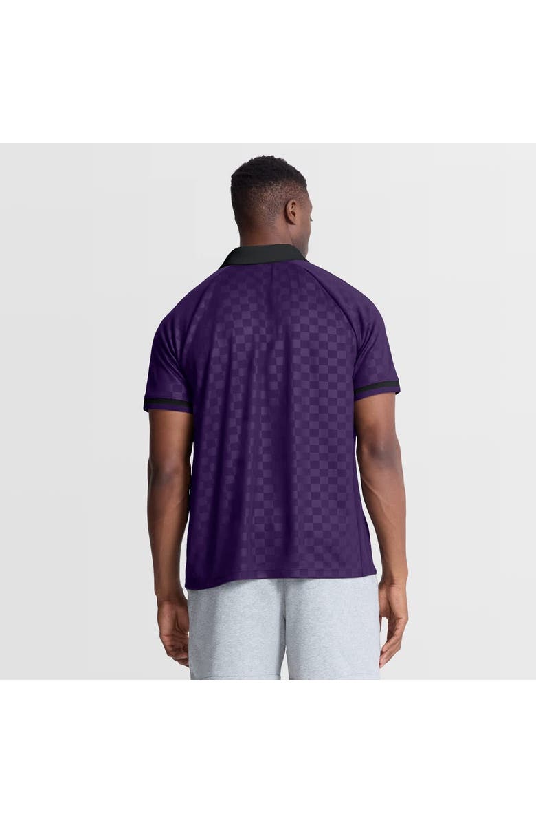 FANATICS Men's Fanatics Purple/Black Baltimore Ravens Homerun Raglan V-Neck Polo, Alternate, color, Purple