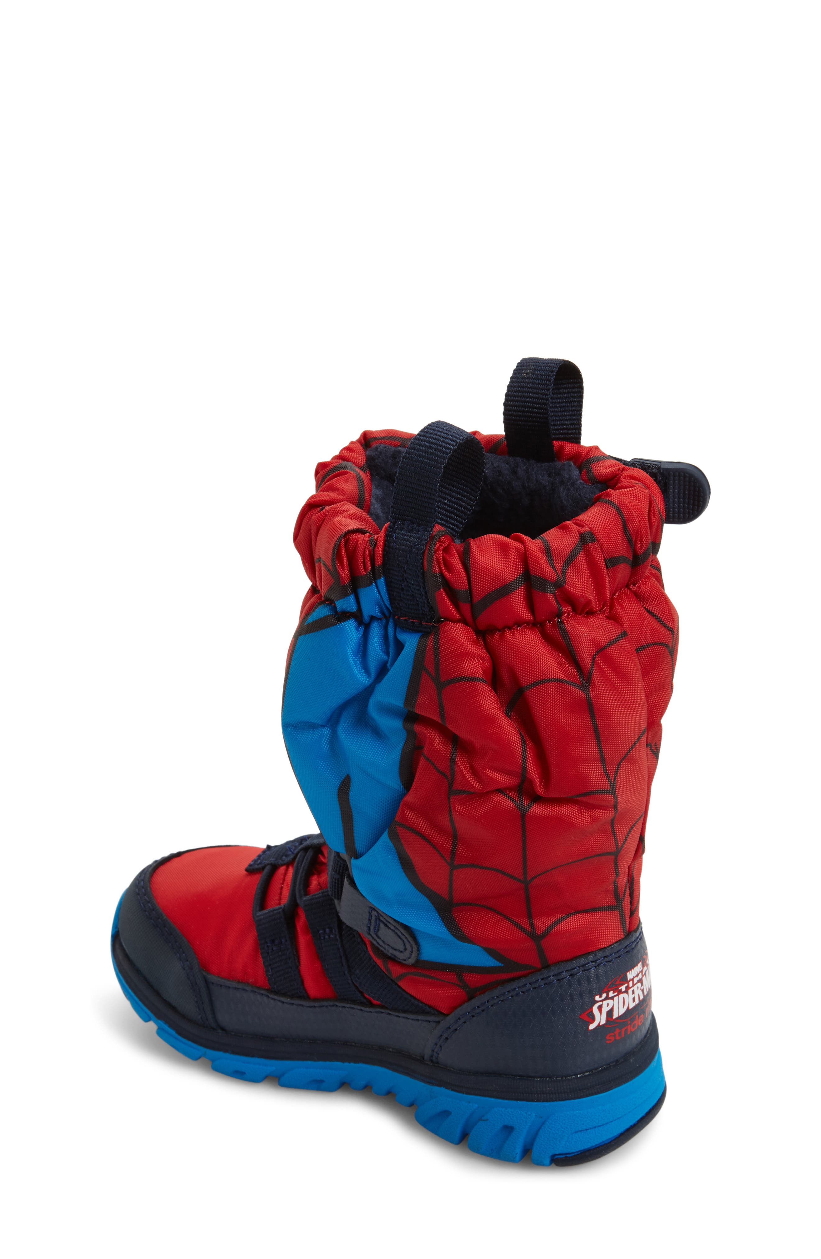 Stride Rite Made2Play<sup>®</sup> Spiderman Water Resistant Boot, Alternate, color, 