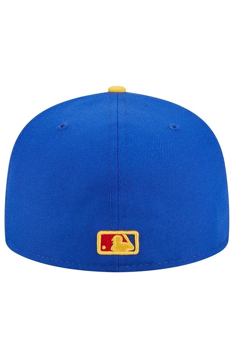 New Era Men's New Era  Royal/Yellow Cincinnati Reds Empire 59FIFTY Fitted Hat, Alternate, color, 