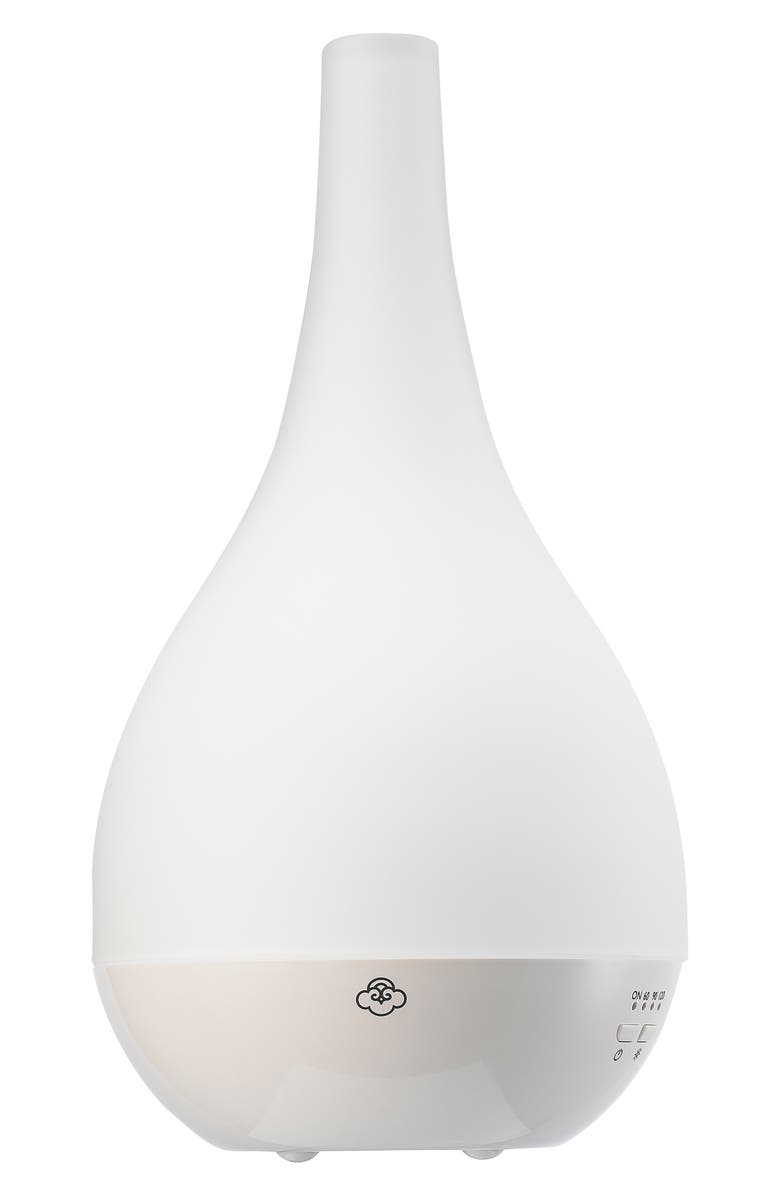 SERENE HOUSE Comet Glass Ultrasonic Aroma Diffuser, Alternate, color, White