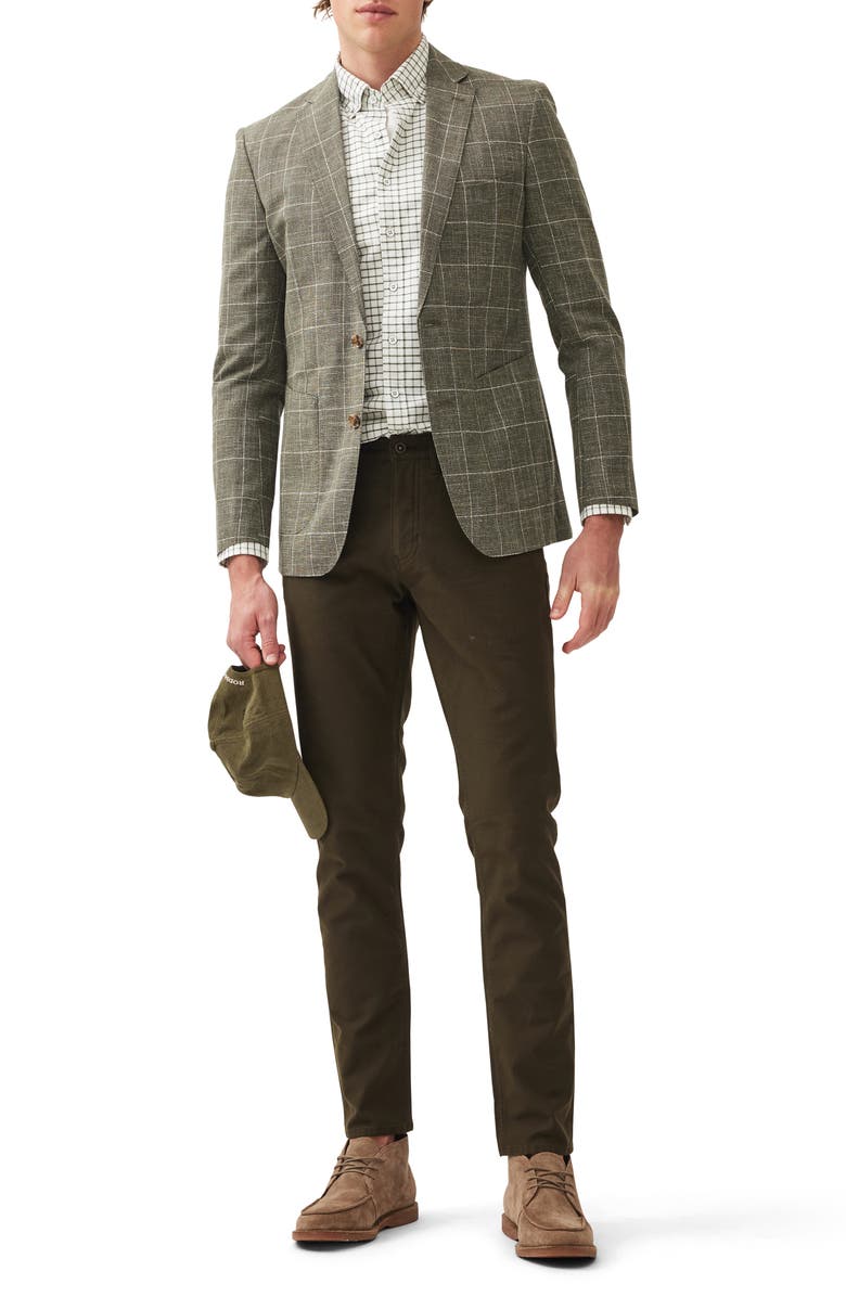 Rodd & Gunn Karaka Point Windowpane Check Wool Blend Sport Coat, Alternate, color,