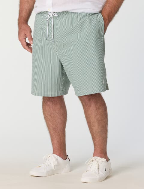 Big & Tall Seersucker Swim Trunks