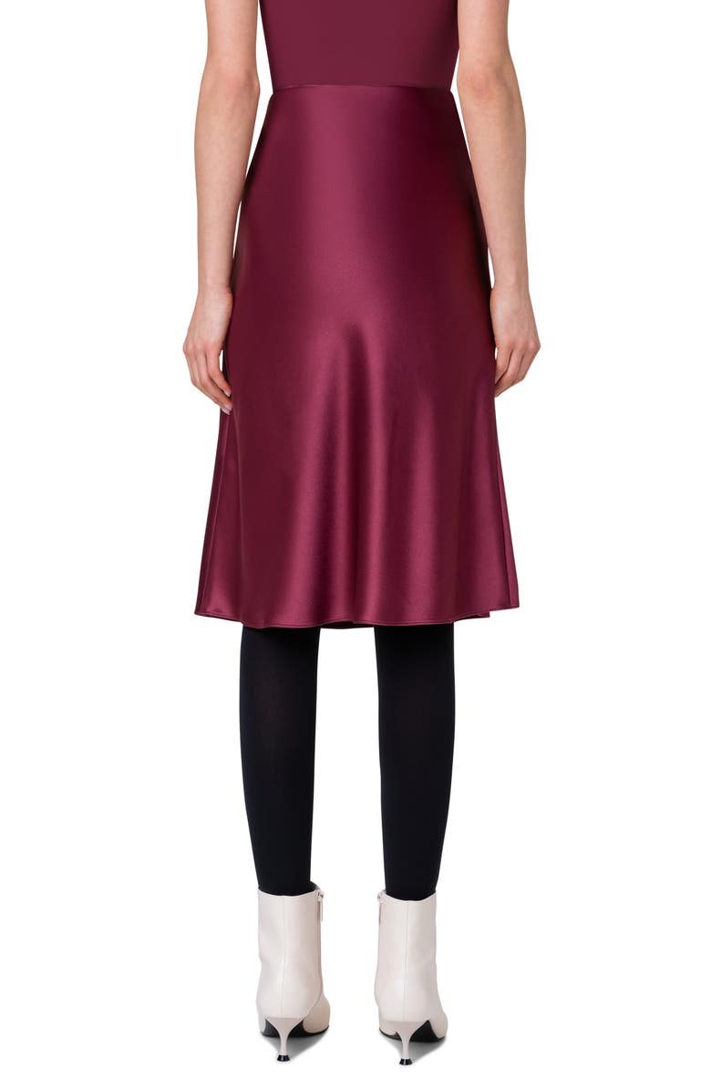Akris punto Satin A-Line Skirt, Alternate, color,