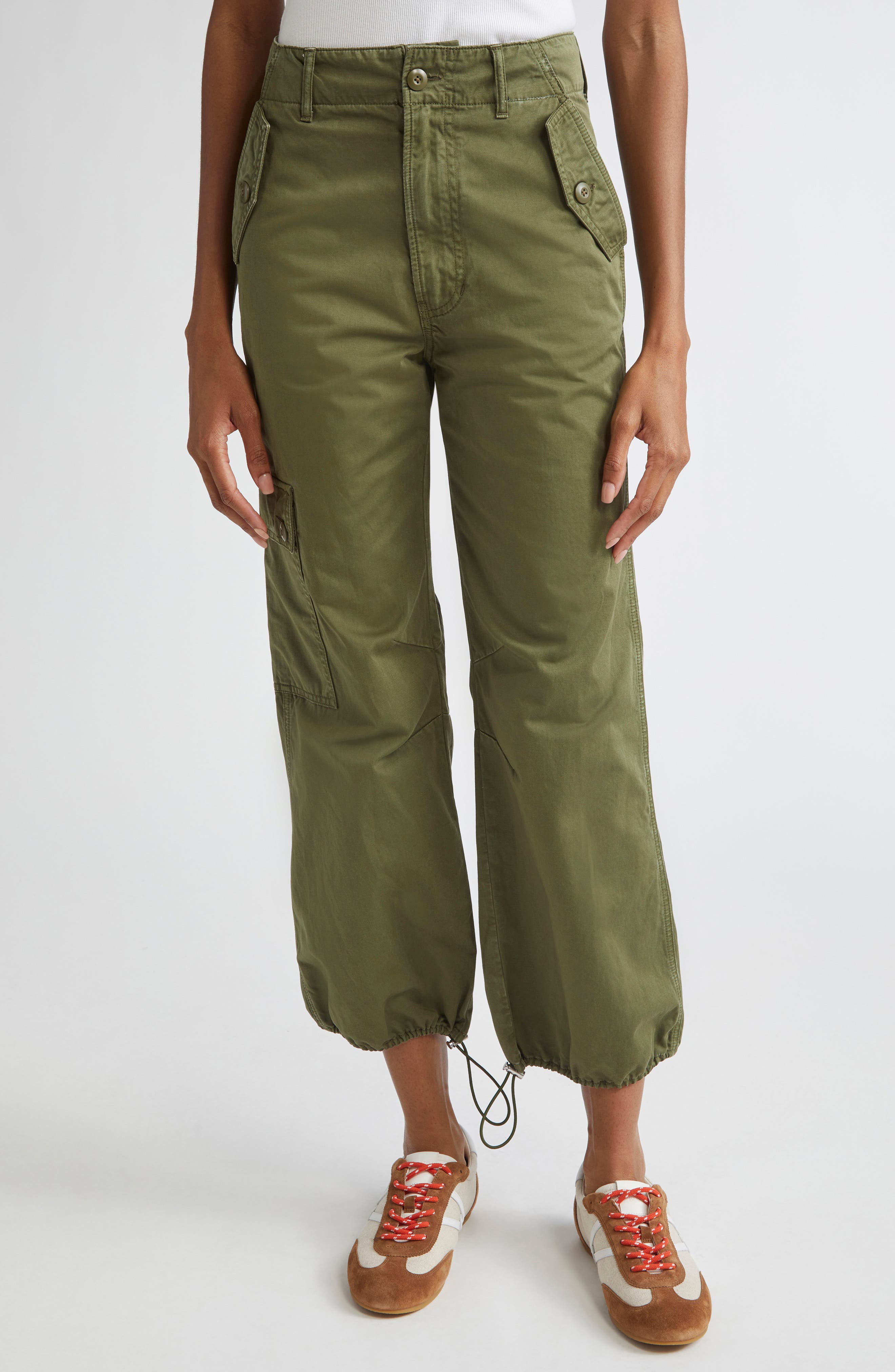 Veronica Beard Mandy Cotton Parachute Pants